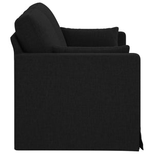 Schwarzes Stoffsofa 158 cm
