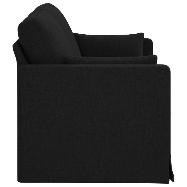 Schwarzes Stoffsofa 158 cm