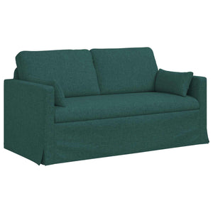 Dunkelgrünes Stoffsofa 158 cm