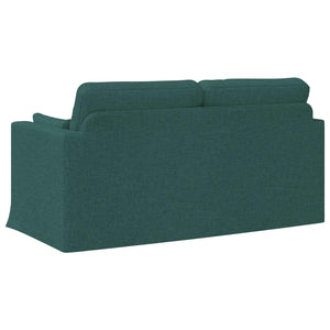 Dunkelgrünes Stoffsofa 158 cm