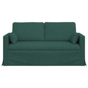 Dunkelgrünes Stoffsofa 158 cm
