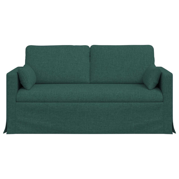 Dunkelgrünes Stoffsofa 158 cm