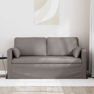Taupe Sofa, Stoffbezug, 158 cm