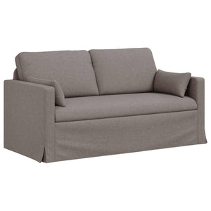 Taupe Sofa, Stoffbezug, 158 cm