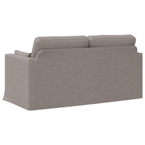 Taupe Sofa, Stoffbezug, 158 cm