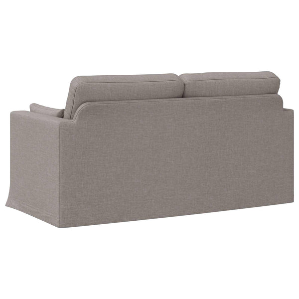Taupe Sofa, Stoffbezug, 158 cm