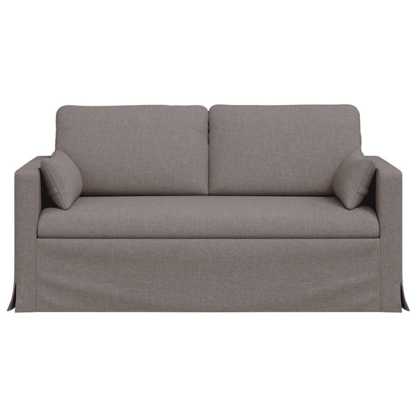 Taupe Sofa, Stoffbezug, 158 cm