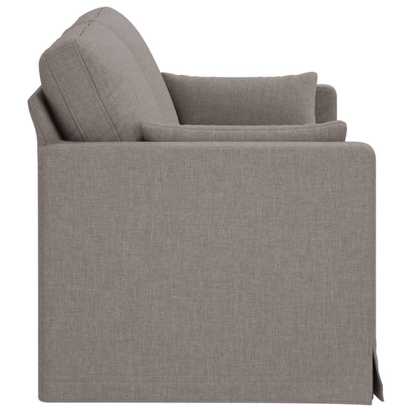 Taupe Sofa, Stoffbezug, 158 cm
