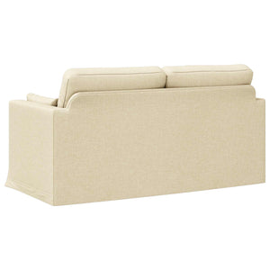 vidaXL Canapé crème 158 x 78 x 80 cm Tissu