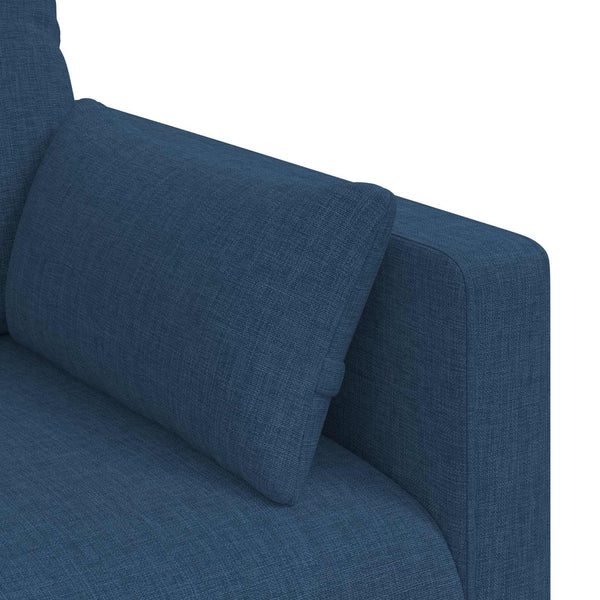Blaues Stoffsofa 158 cm
