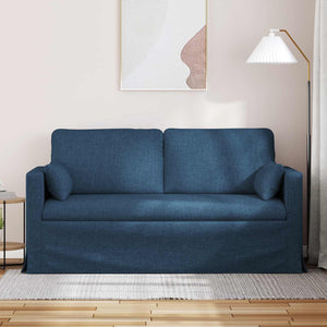 Blaues Stoffsofa 158 cm