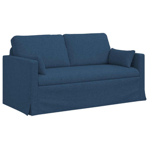 Blaues Stoffsofa 158 cm