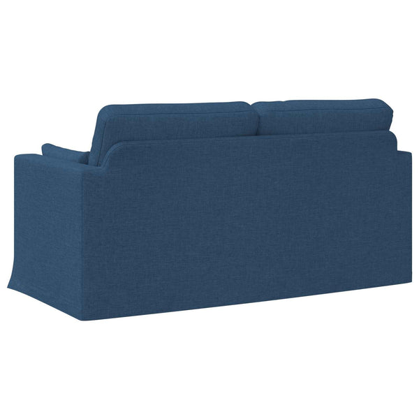Blaues Stoffsofa 158 cm