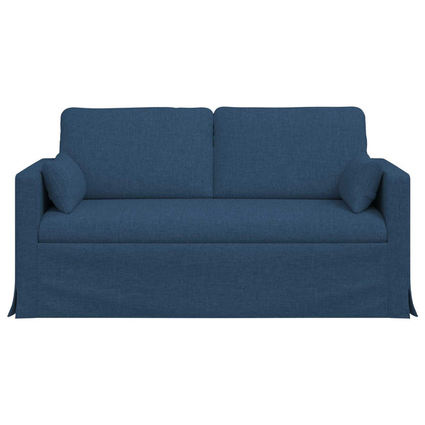 Blaues Stoffsofa 158 cm