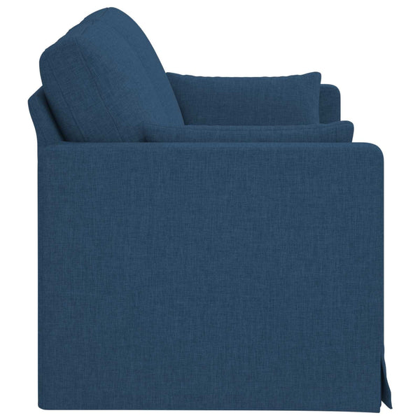 Blaues Stoffsofa 158 cm