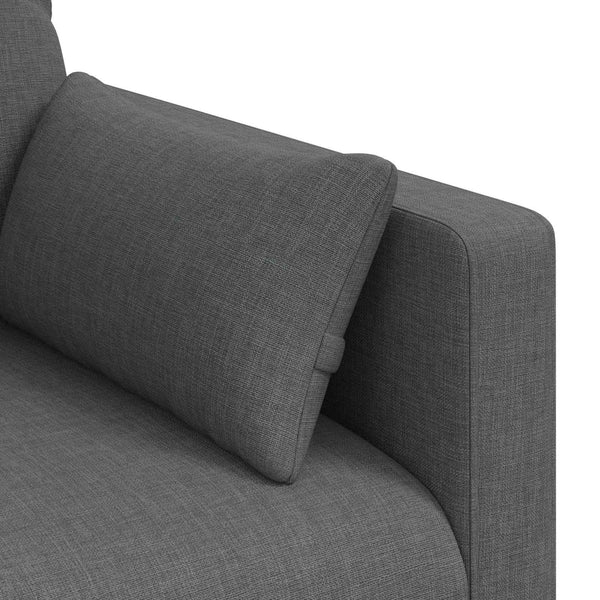 Dunkelgraues Stoffsofa 198 cm