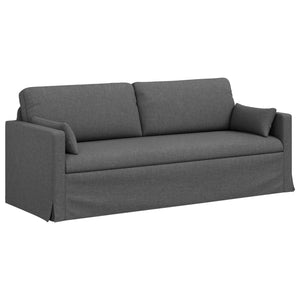 Dunkelgraues Stoffsofa 198 cm
