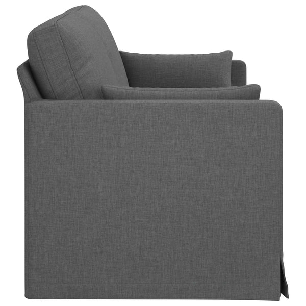 Dunkelgraues Stoffsofa 198 cm