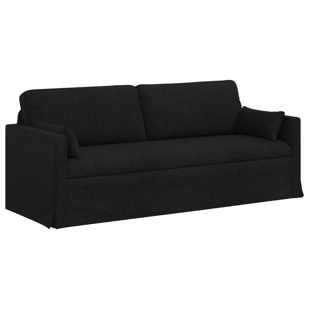 vidaXL Canapé noir 198 x 78 x 80 cm Tissu