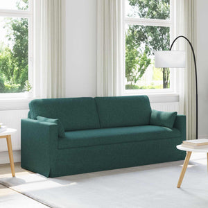 Dunkelgrünes Stoffsofa 198 cm