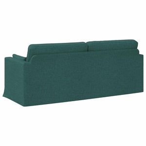 Dunkelgrünes Stoffsofa 198 cm