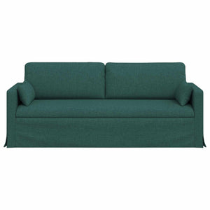 Dunkelgrünes Stoffsofa 198 cm