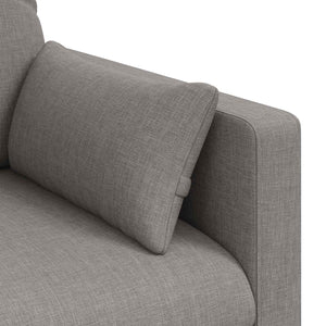 Taupe Stoff Sofa, 198 cm