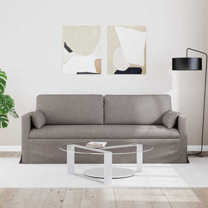 Taupe Stoff Sofa, 198 cm