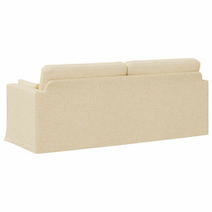 vidaXL Canapé crème 198 x 78 x 80 cm Tissu