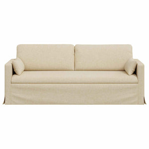 vidaXL Canapé crème 198 x 78 x 80 cm Tissu