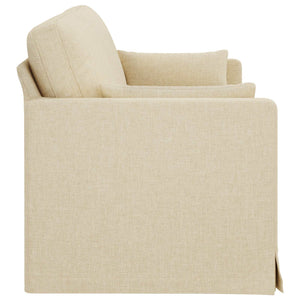 vidaXL Canapé crème 198 x 78 x 80 cm Tissu