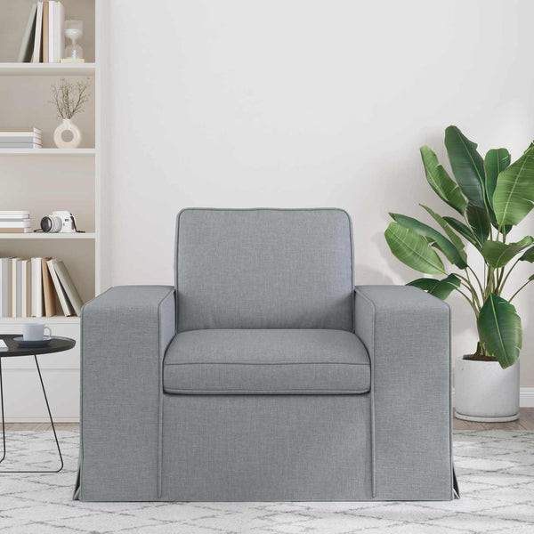 vidaXL Canapé gris clair 103 x 80 x 82 cm Tissu