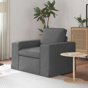 Dunkelgraues Stoffsofa 103 cm