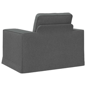 Dunkelgraues Stoffsofa 103 cm
