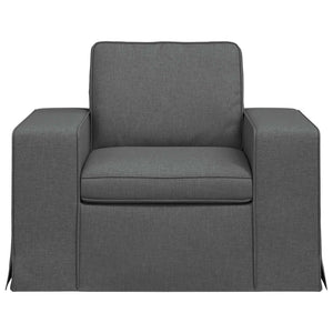 Dunkelgraues Stoffsofa 103 cm