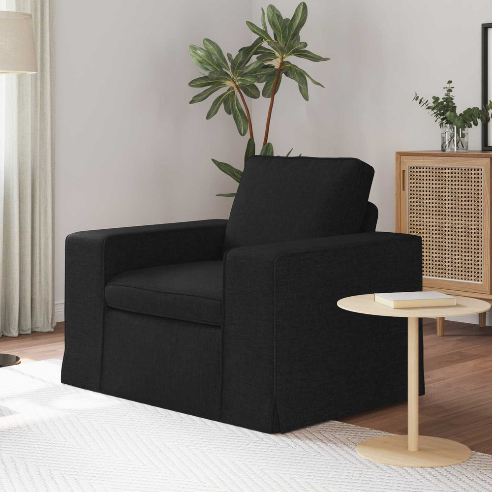 vidaXL Canapé noir 103 x 80 x 82 cm Tissu