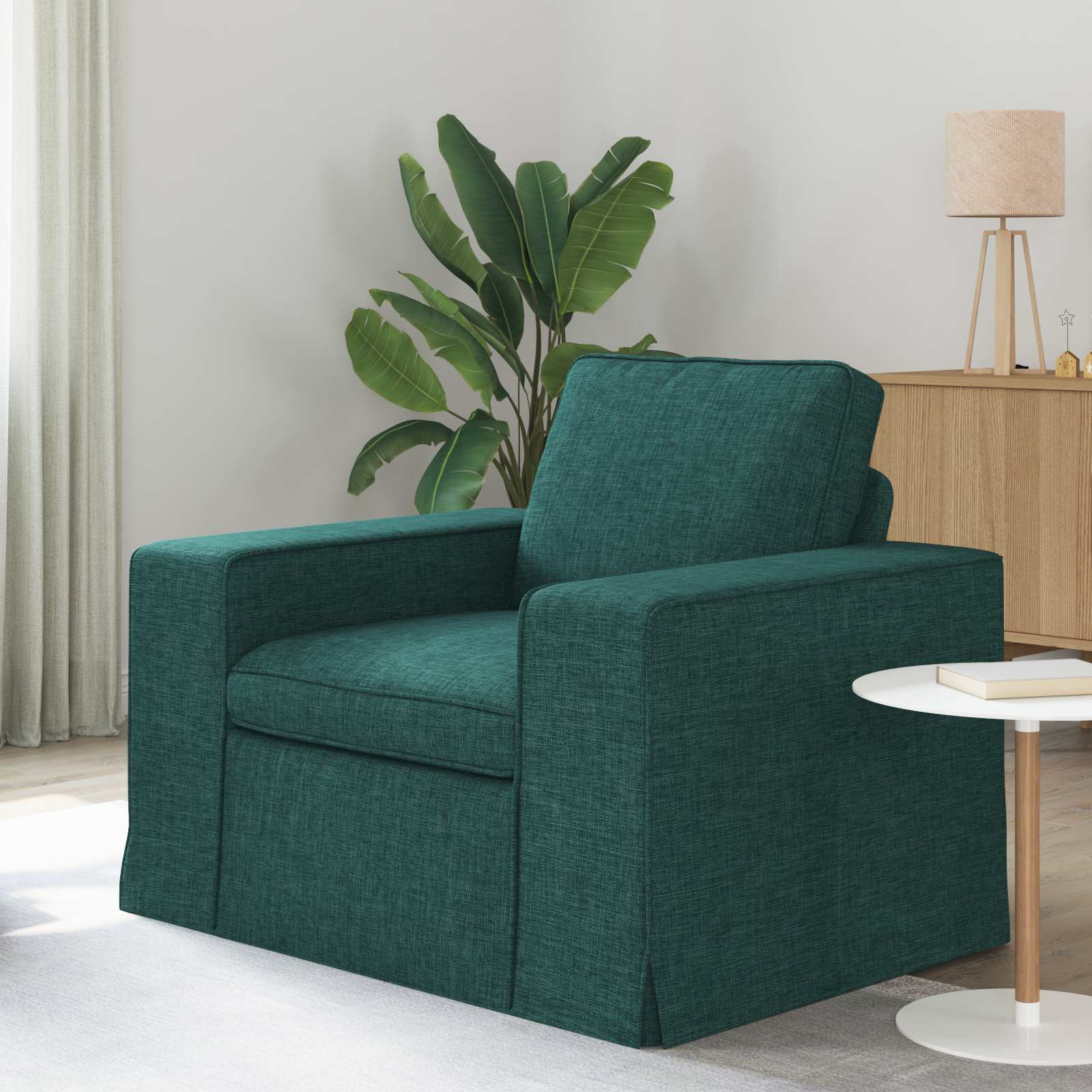 vidaXL Canapé vert foncé 103 x 80 x 82 cm Tissu