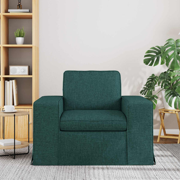 vidaXL Canapé vert foncé 103 x 80 x 82 cm Tissu