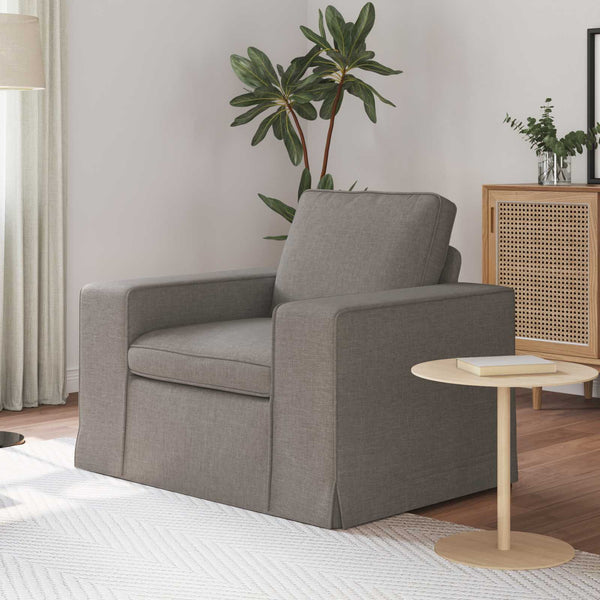 vidaXL Canapé taupe 103 x 80 x 82 cm Tissu
