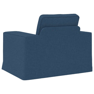 Blaues Stoffsofa 103 cm