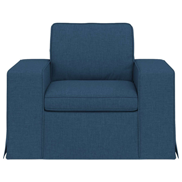 Blaues Stoffsofa 103 cm