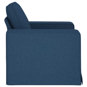 Blaues Stoffsofa 103 cm