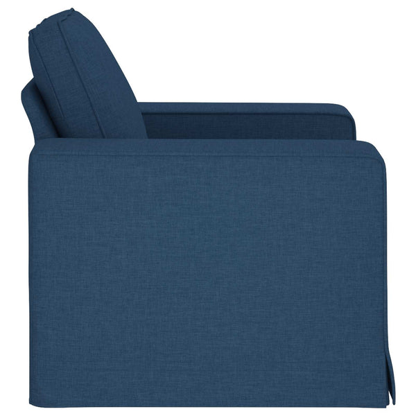Blaues Stoffsofa 103 cm