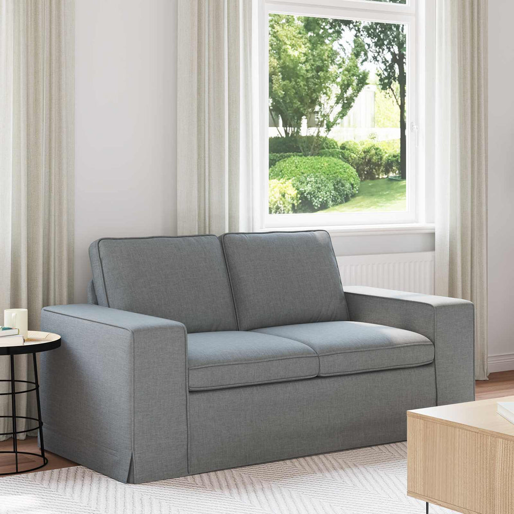 vidaXL Canapé Gris Clair 162 x 80 x 82 cm Tissu