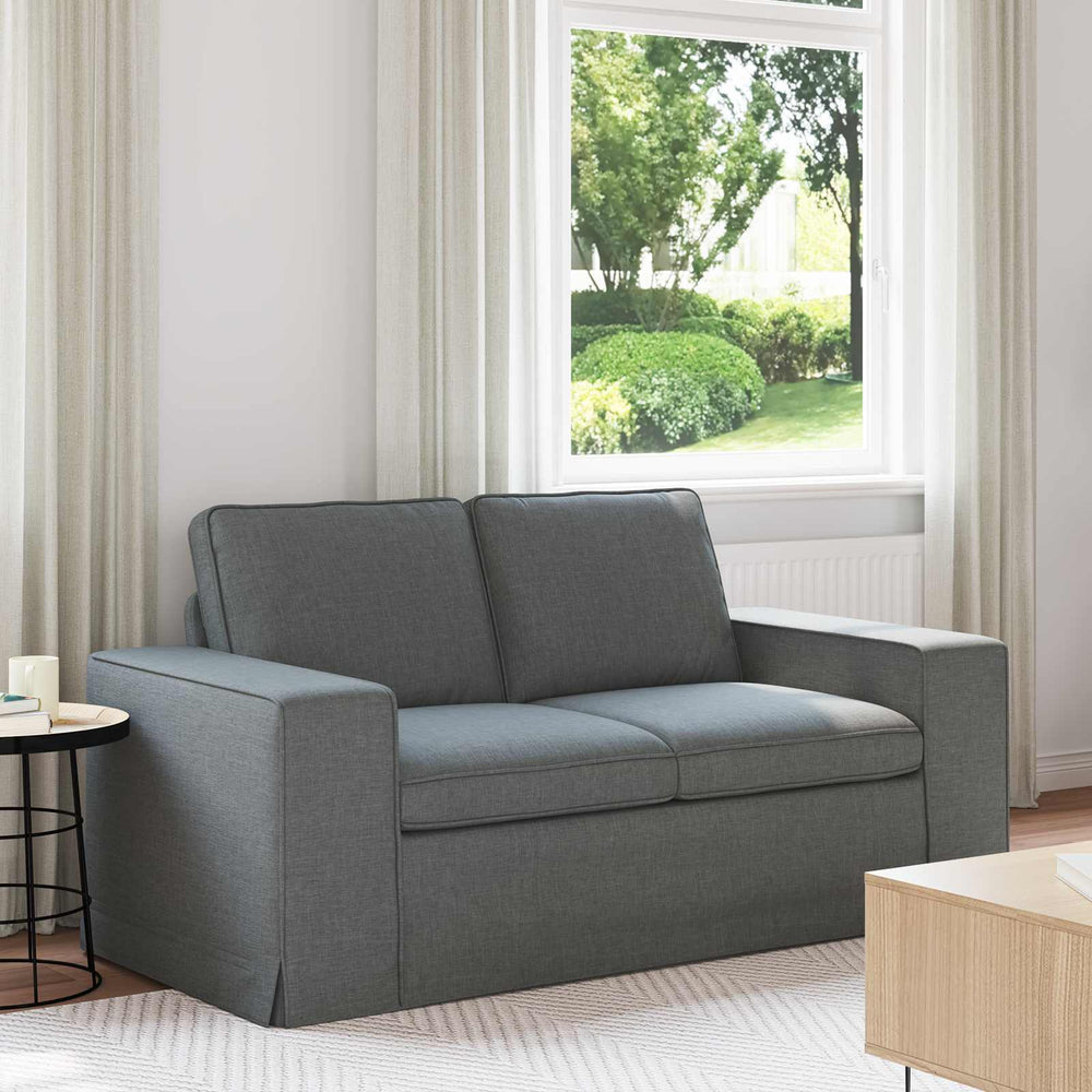 Dunkelgraues Stoffsofa 162 cm