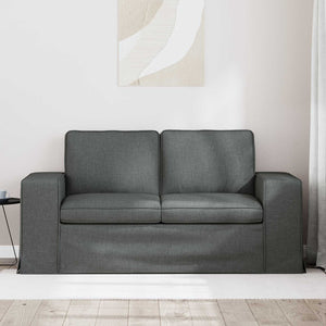 Dunkelgraues Stoffsofa 162 cm