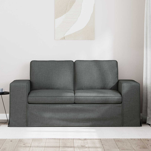 Dunkelgraues Stoffsofa 162 cm