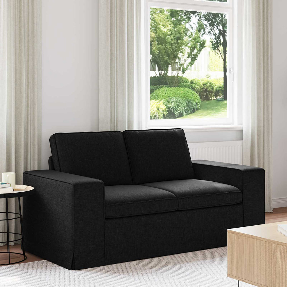 vidaXL Canapé noir 162 x 80 x 82 cm Tissu
