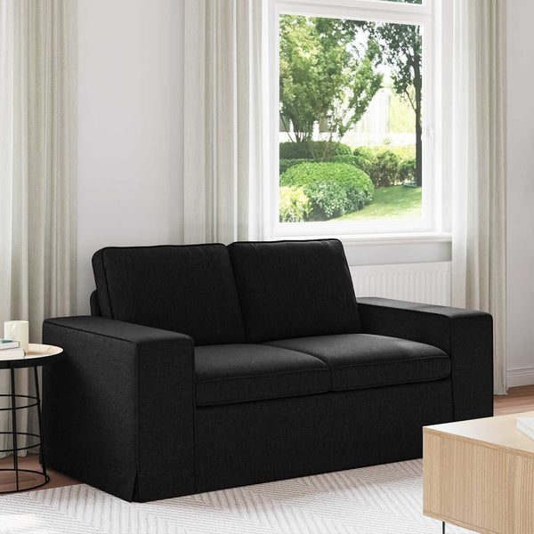 vidaXL Canapé noir 162 x 80 x 82 cm Tissu
