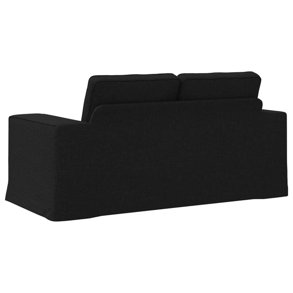 vidaXL Canapé noir 162 x 80 x 82 cm Tissu